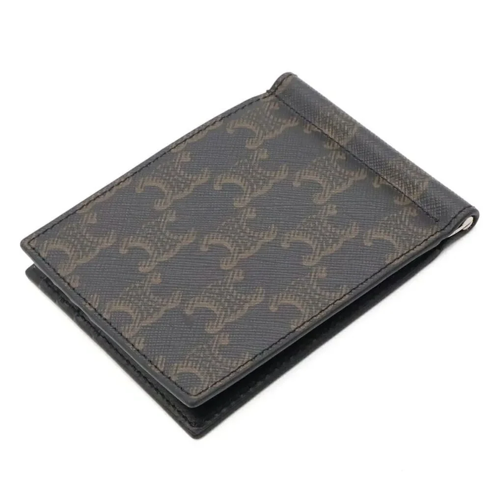 Celine Triomphe Bi-fold Money Clip Wallet
